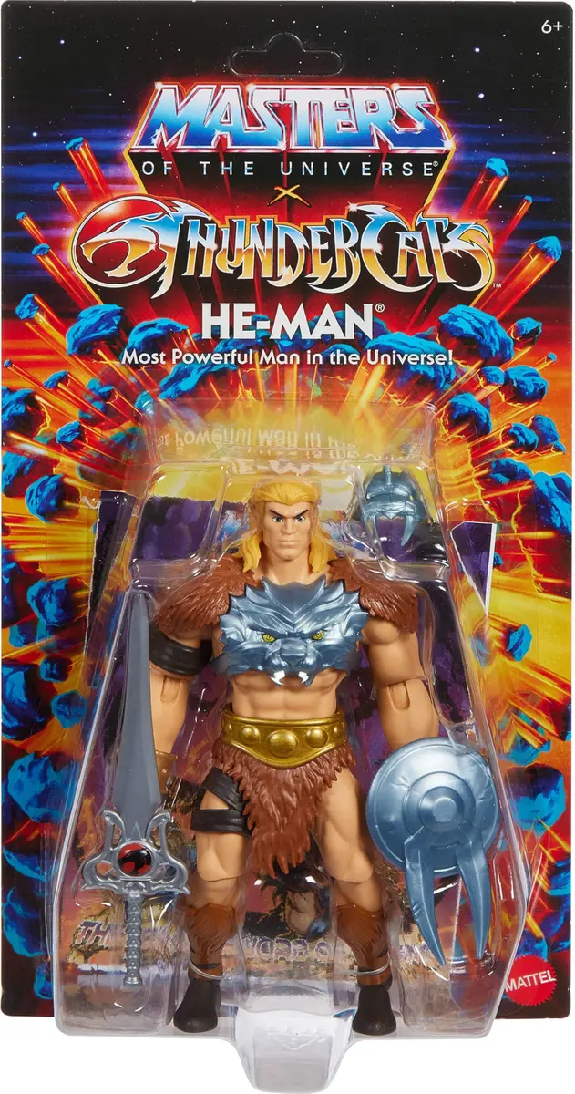 Masters of The Universe x ThunderCats 5.5 Inch Action Figure | Nostalgic Crossover Toy with Removable Armor & Mini Comic - view 2