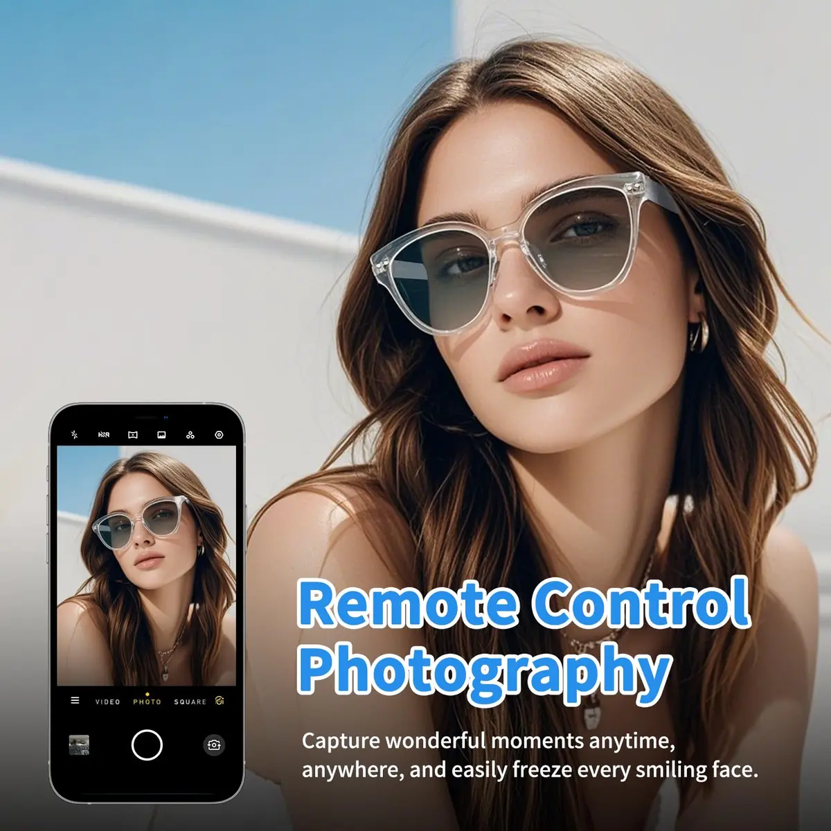 GenXenon Smart Glasses for Women Men | Bluetooth with Color-Changing Lenses - view 5