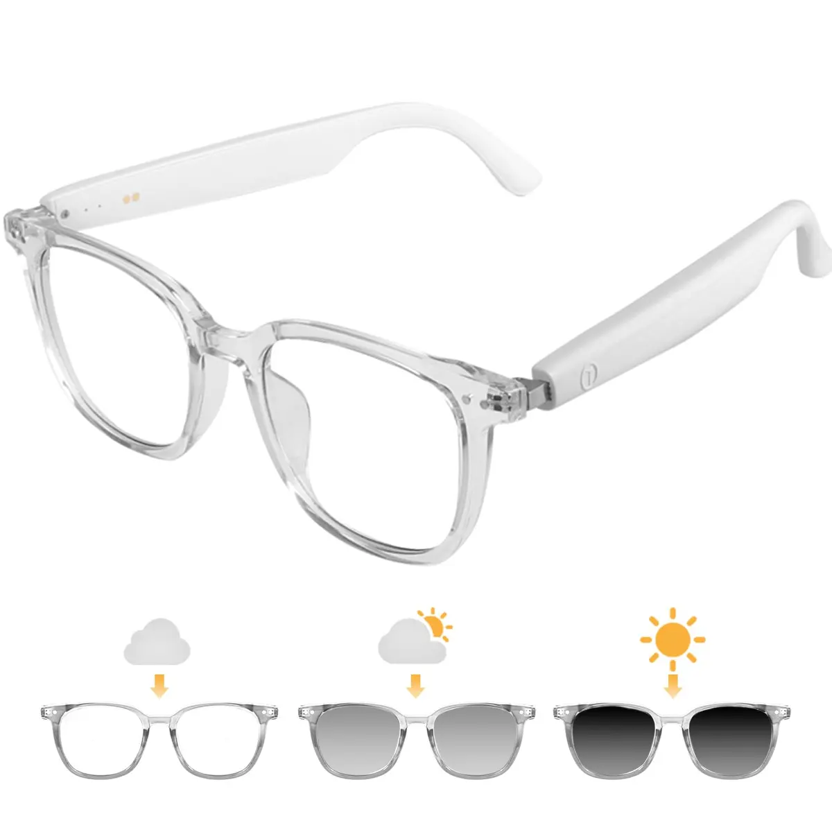 GenXenon Smart Glasses for Women Men | Bluetooth with Color-Changing Lenses - view 2