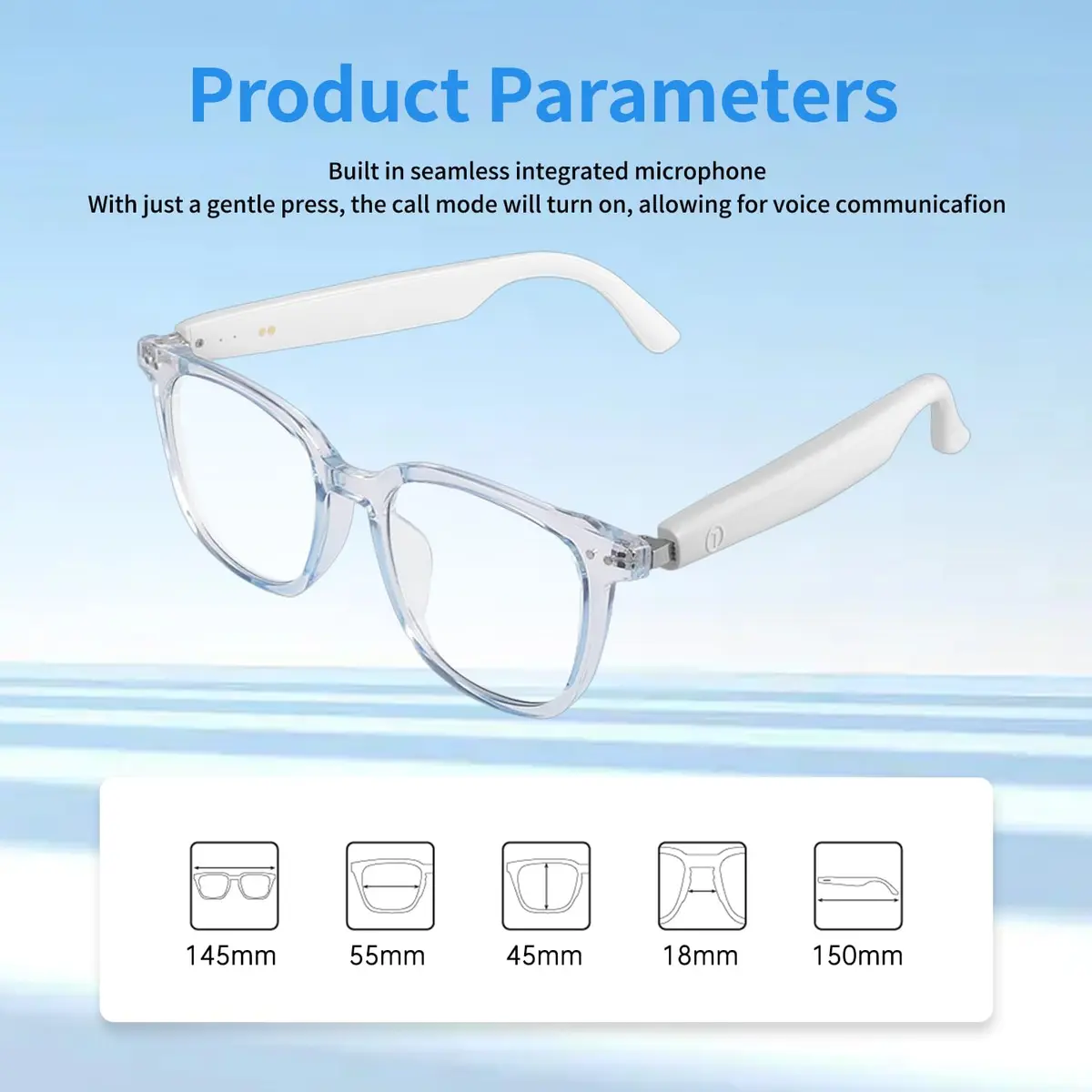 GenXenon Smart Glasses for Women Men | Bluetooth with Color-Changing Lenses - view 3
