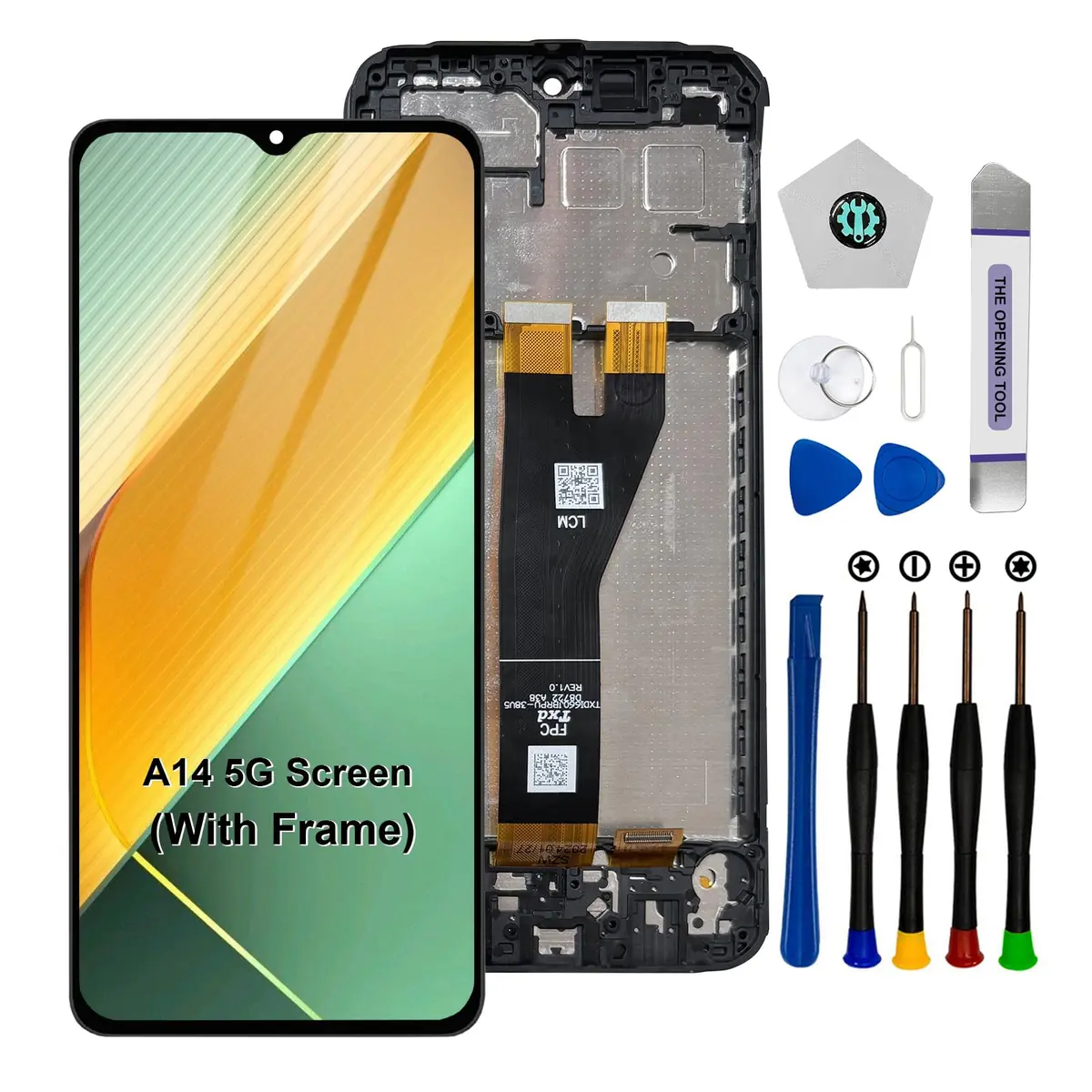 SIMDOG Samsung Galaxy A14 5G Screen Replacement SM-A146U with Frame, 170g (6 oz) | Full Assembly LCD Touch Display Digitizer - main product image