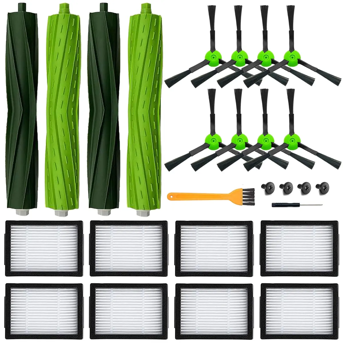 Bvhonwe Vacuum Filter Replacement Parts for iRobot Roomba i3 i7 i6 i8 Series | 18 Pack, Reusable, High-Quality - main product image