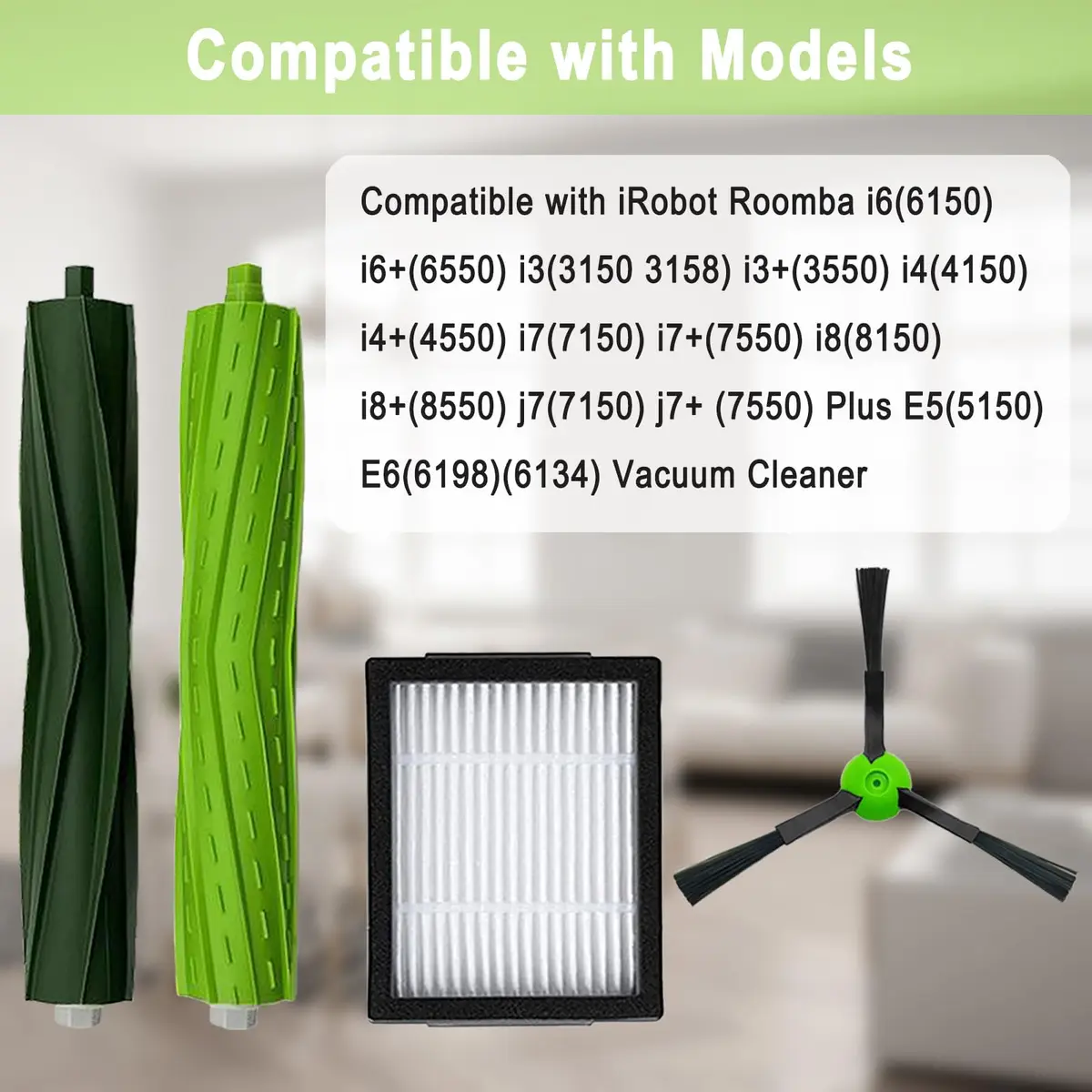 Bvhonwe Vacuum Filter Replacement Parts for iRobot Roomba i3 i7 i6 i8 Series | 18 Pack, Reusable, High-Quality - view 2