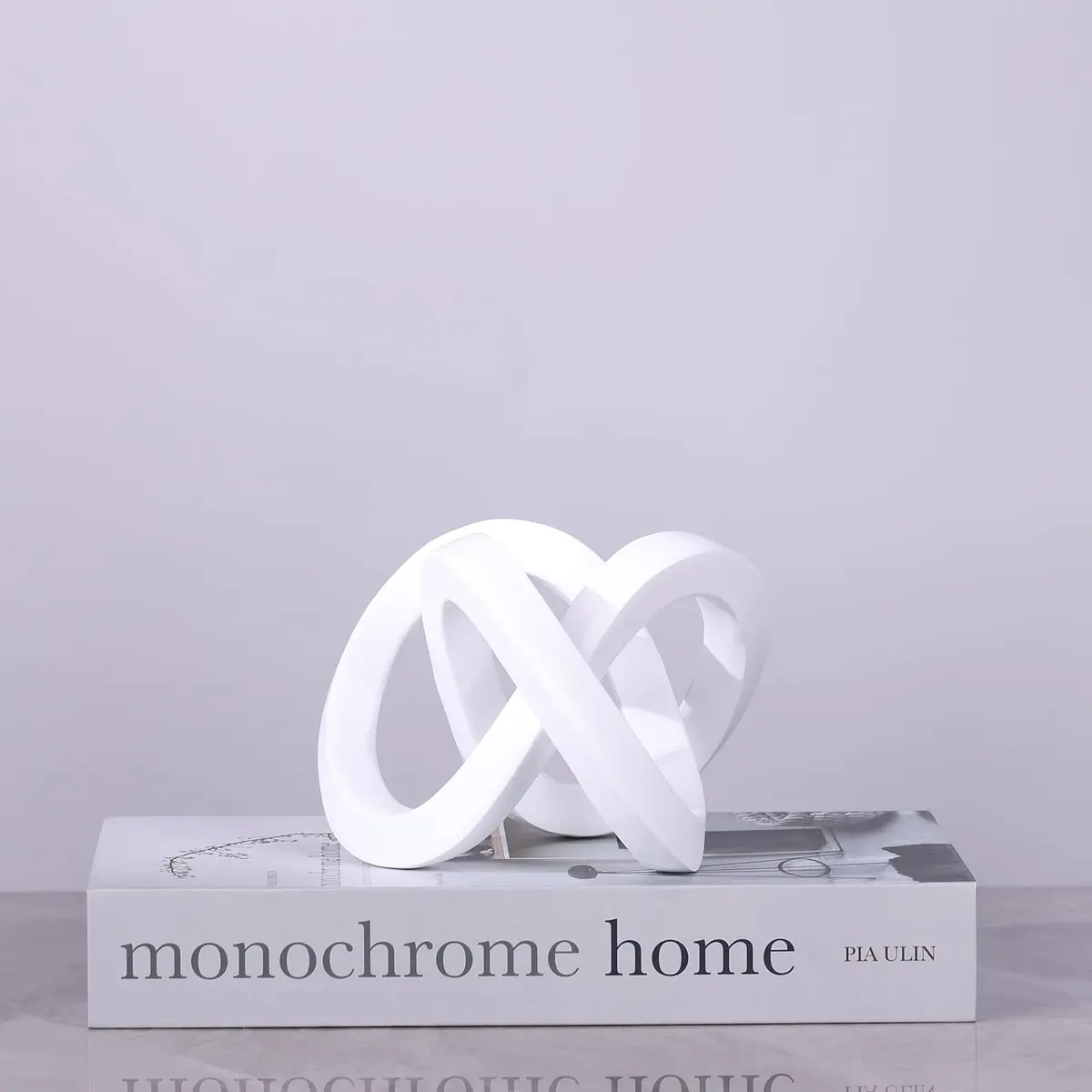 DOVDOV White Sculpture | Modern Geometric Art Decor for Home & Office - view 7