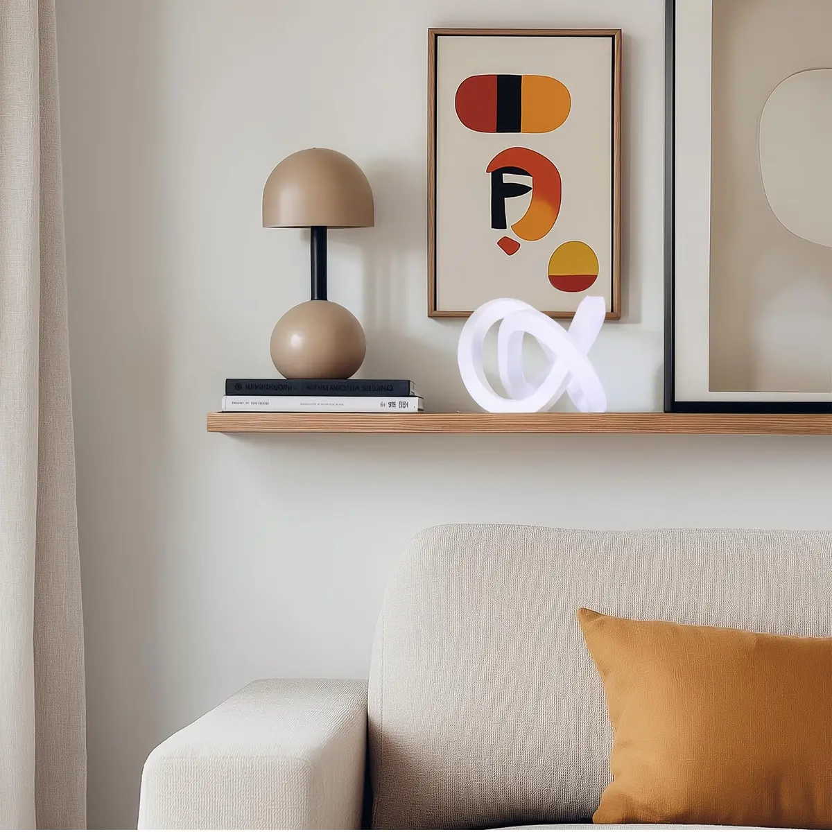 DOVDOV White Sculpture | Modern Geometric Art Decor for Home & Office - view 3