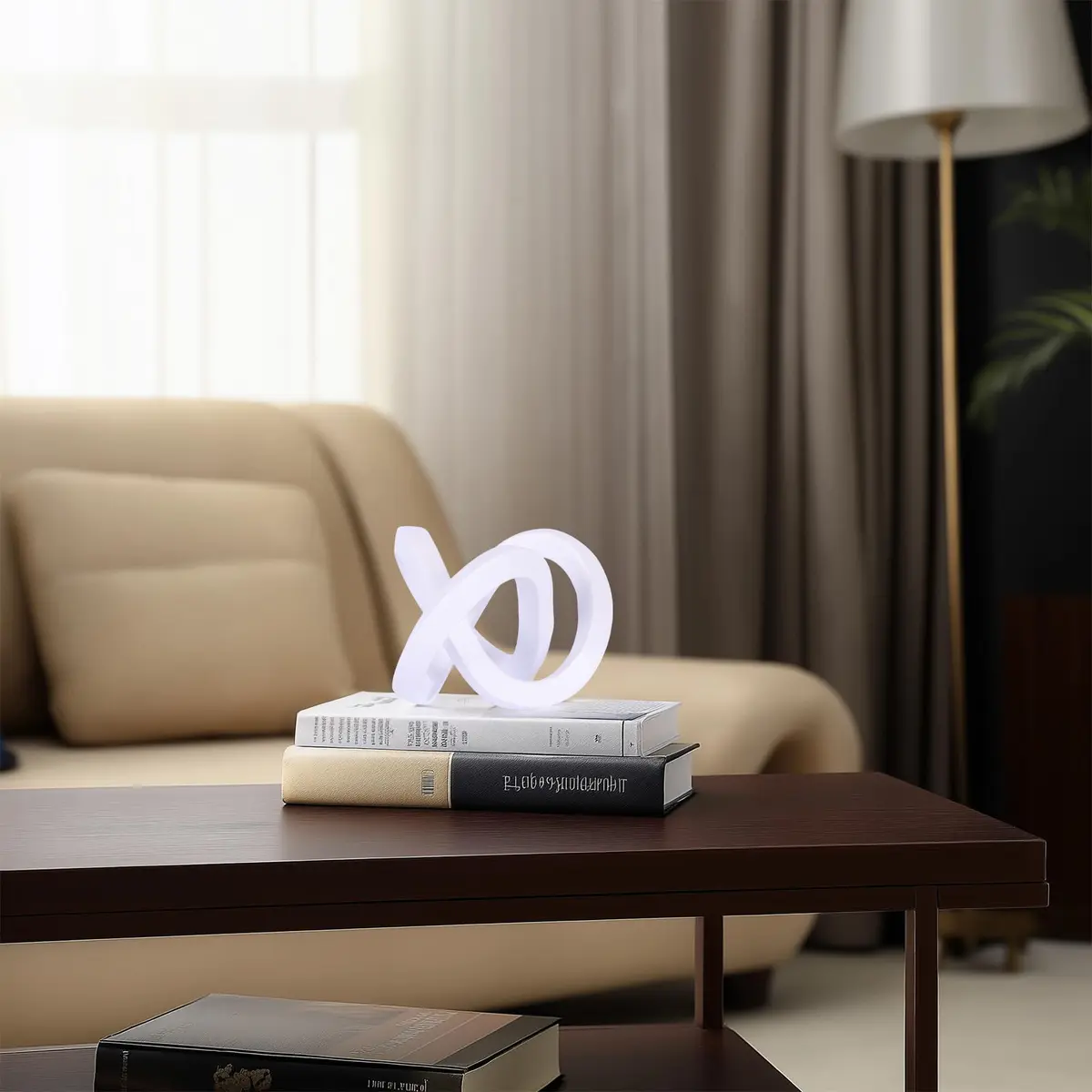 DOVDOV White Sculpture | Modern Geometric Art Decor for Home & Office - view 4