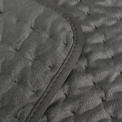 Deepsoon Gray Electric Heating Pad 24x12 Inch | Soothing Heat for Back, Neck, and Legs - main product image