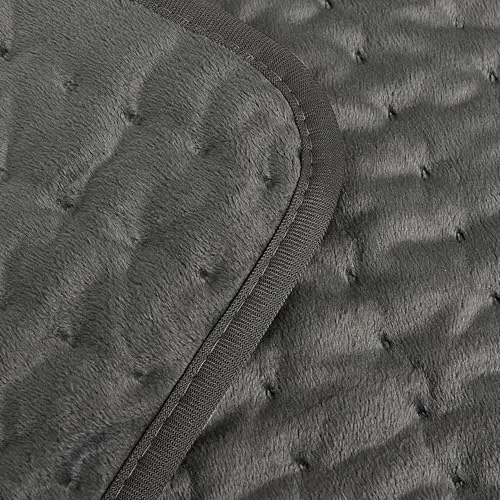 Deepsoon Gray Electric Heating Pad 24x12 Inch | Soothing Heat for Back, Neck, and Legs - main product image