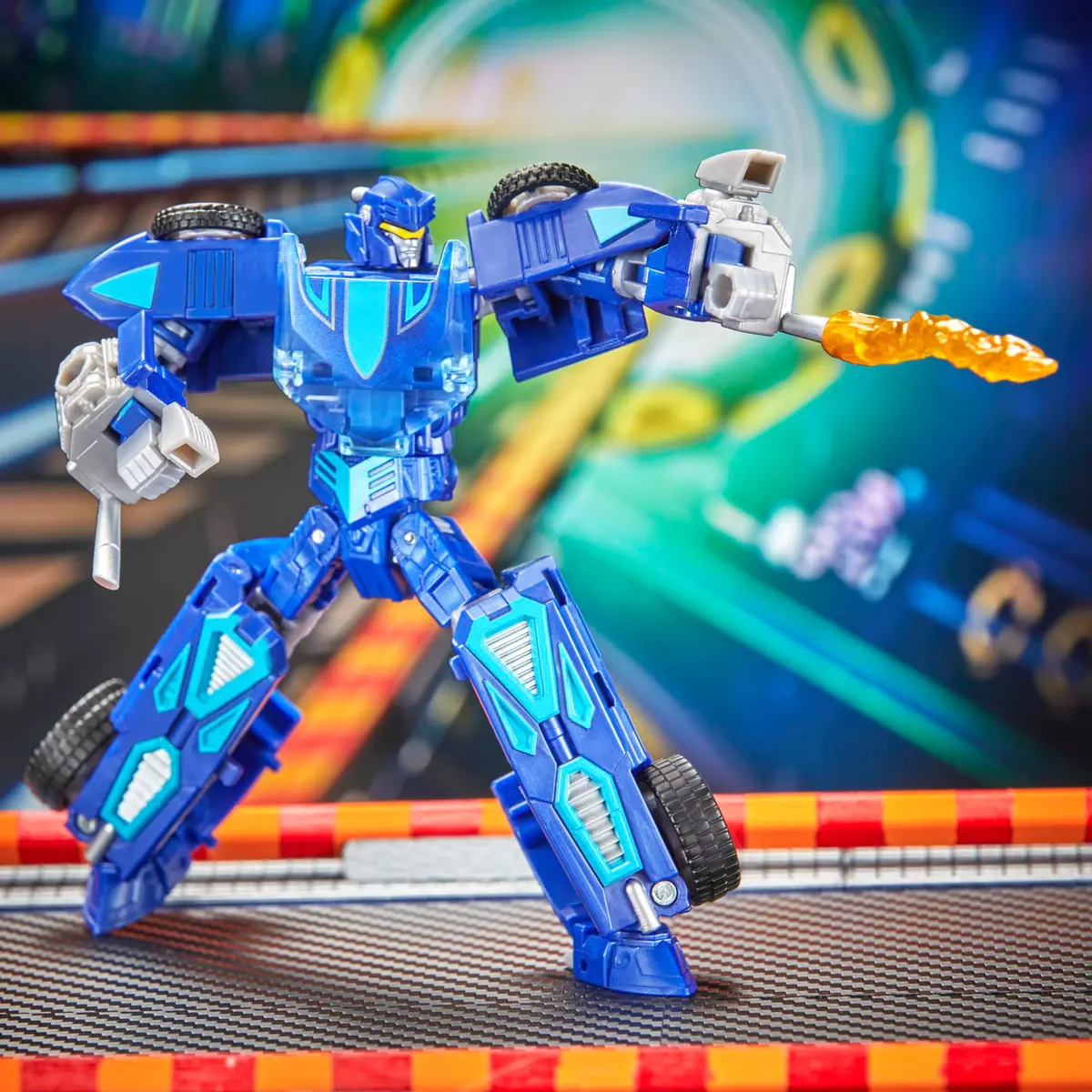 Transformers Collaborative Hot Wheels x Twin Mill Deluxe Class 5-Inch Robot Action Figure Converts to Racecar | Ages 8+ - view 6