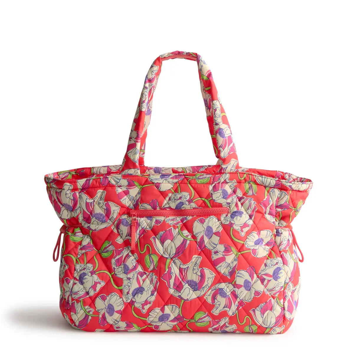 Vera Bradley Featherweight Knollton Travel Tote Bag Swirling Poppies | Lightweight, Spacious, Perfect for Travel - main product image
