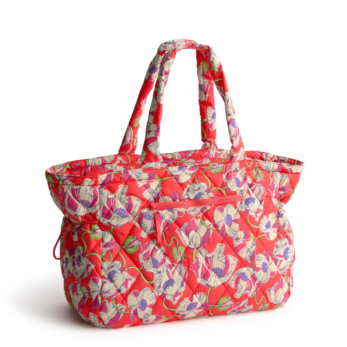 Vera Bradley Featherweight Knollton Travel Tote Bag Swirling Poppies | Lightweight, Spacious, Perfect for Travel - view 3
