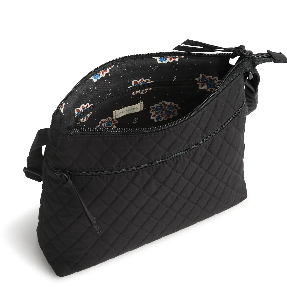 Vera Bradley Women's Premium Cotton Zip Hipster Crossbody Bag – Quilted Shoulder Purse – Moonless Night | Stylish, lightweight, organized, perfect for travel & daily use - view 4