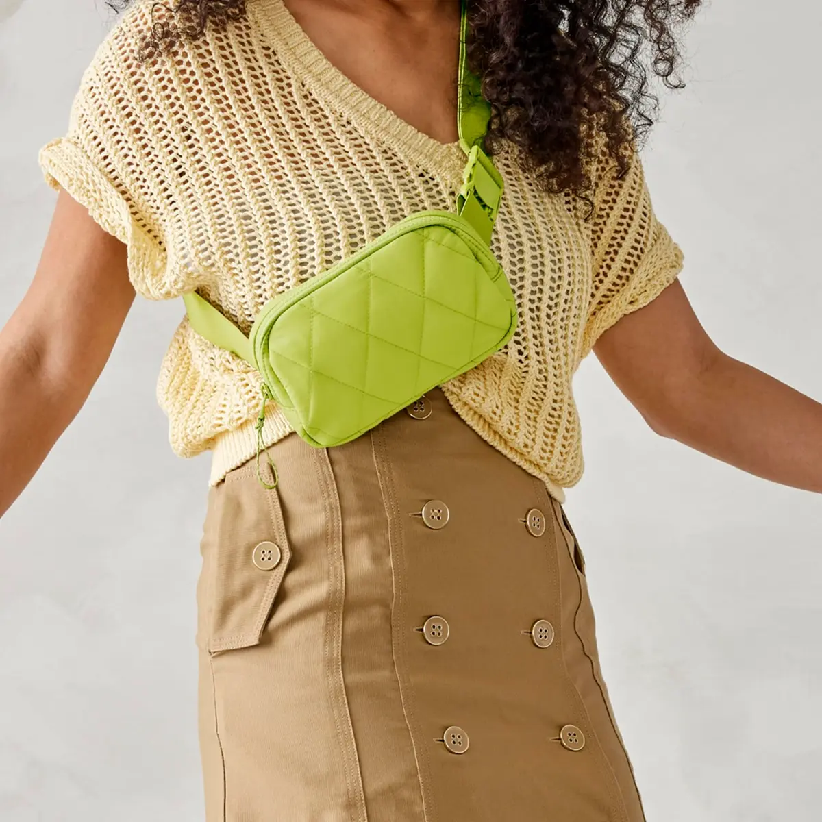 Vera Bradley Featherweight Woodward Small Belt Bag | Spinach Green, One Size - view 4