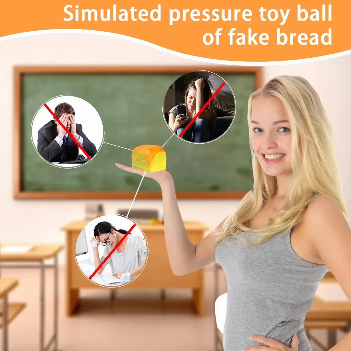 Generic Butter Slow Rising Squishy Toy 5.99 cm (2.36 in) | Non-Toxic PU Stress Ball - view 9