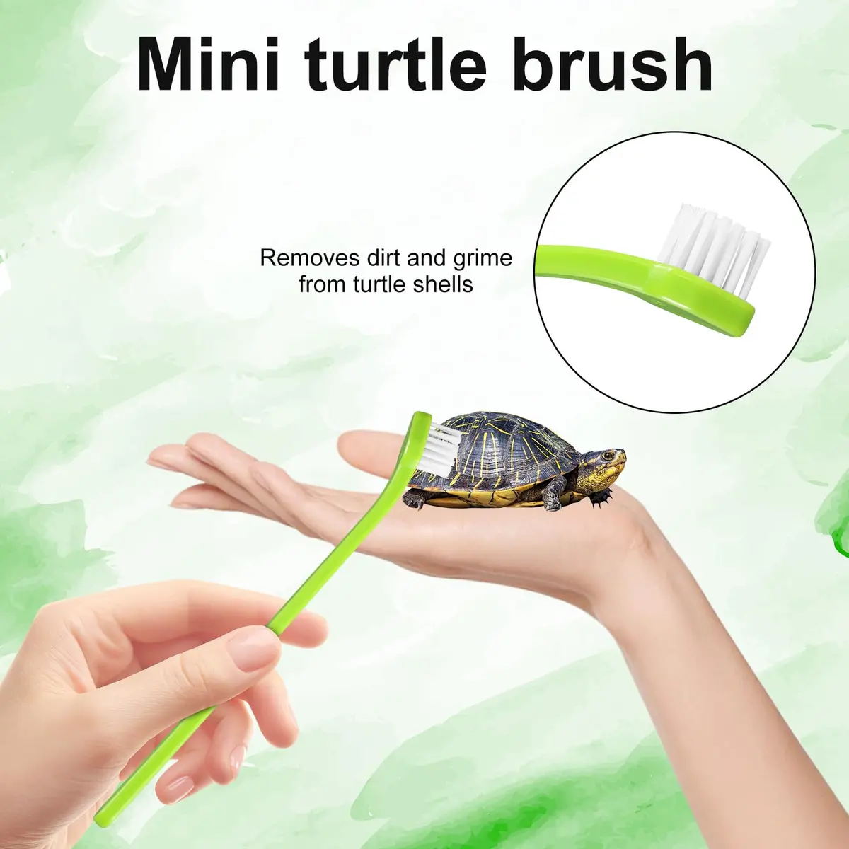 Gosknor Turtle Shell Brush with Suction Cup, 2-Pack (16.5x8cm / 6.5x3.15inch) - view 6