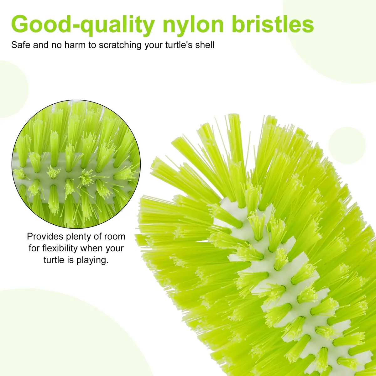 Gosknor Turtle Shell Brush with Suction Cup, 2-Pack (16.5x8cm / 6.5x3.15inch) - view 4