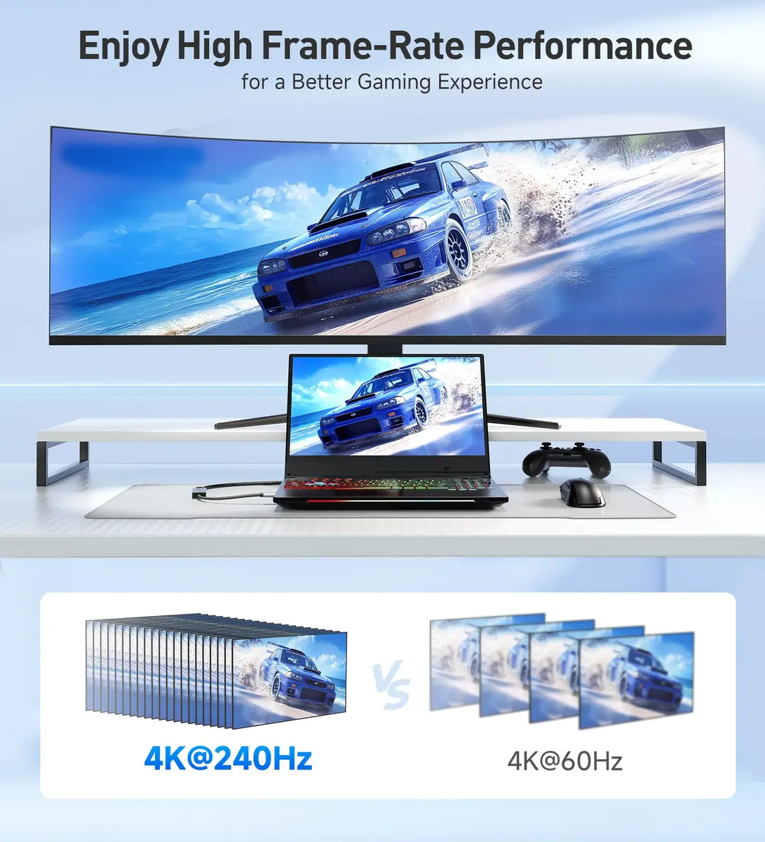 Cable Matters USB C to HDMI 2.1 Adapter with 140W Charging | 8K@60Hz, 4K@240Hz, Mac & Windows Compatible - view 5