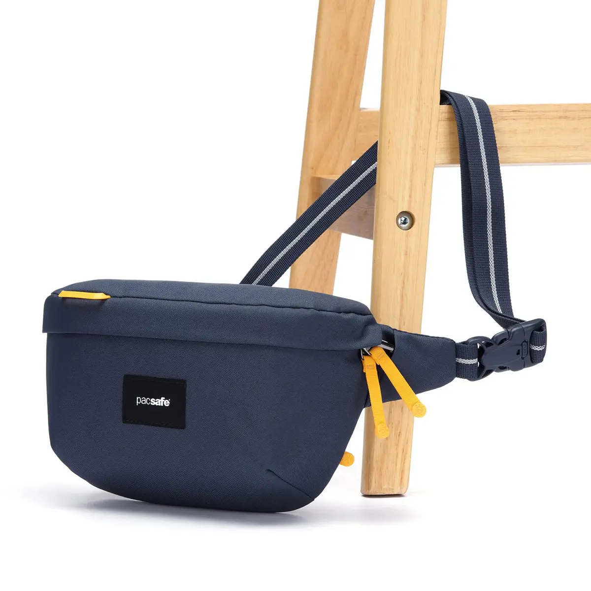 Pacsafe Go Anti Theft Sling Pack, Coastal Blue | Water-Resistant, RFID Blocking, Eco-Friendly - view 4