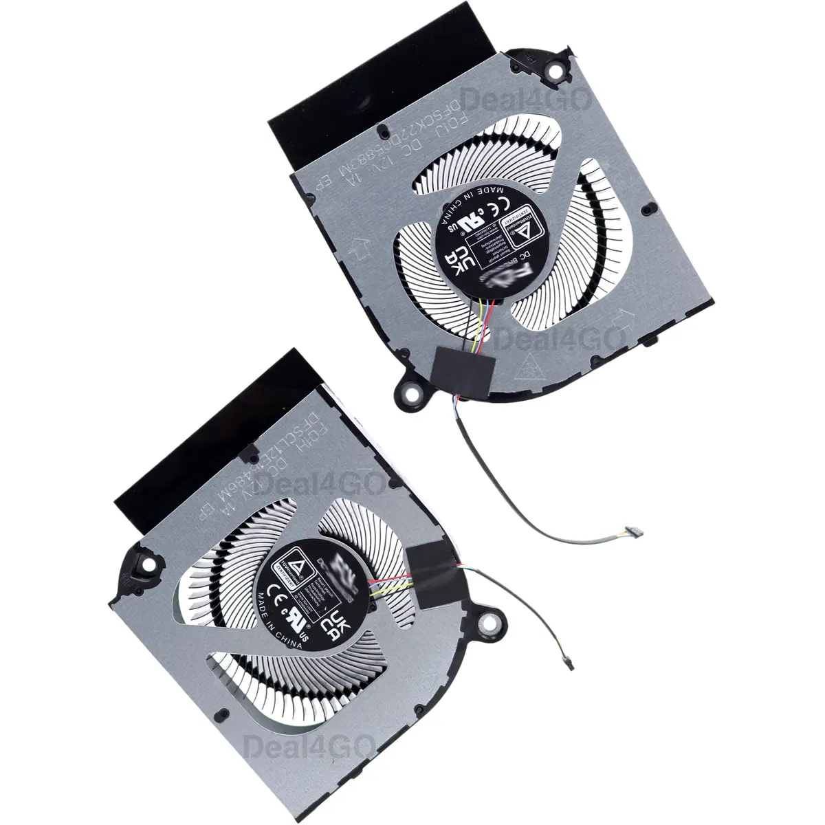 Deal4GO CPU & GPU Cooling Fan Replacement for Acer Predator Helios Neo PHN16-71 PHN18-71 | OEM 12V 4-Pin Black - view 3