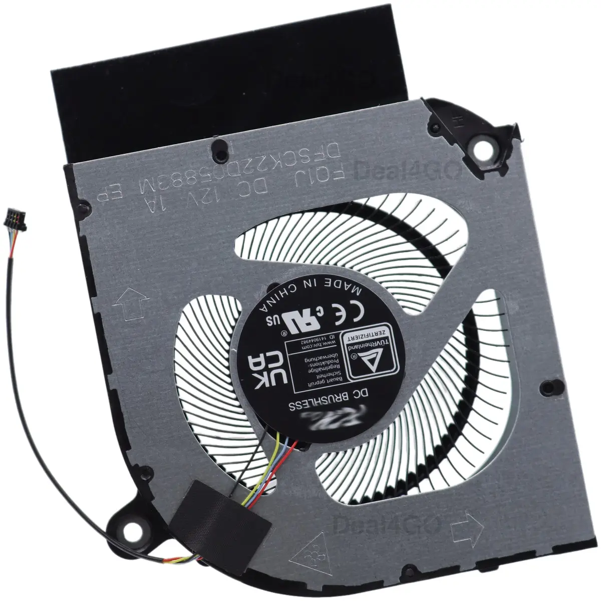 Deal4GO CPU Cooling Fan 23.QLTN7.002 Replacement for Acer Predator Helios Neo PHN16-71 PHN18-71 | OEM 12V 3W Fan - view 3