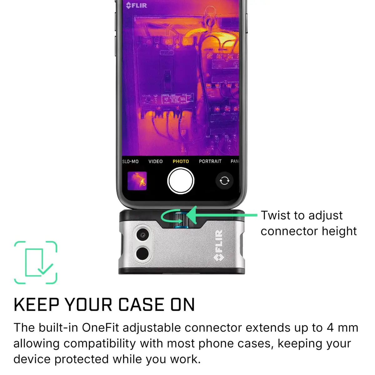 FLIR ONE Thermal Imaging Camera for iPhone USB-C (iPhone 15+) | 240x180 Super Resolution (80x60 Native IR) - view 3
