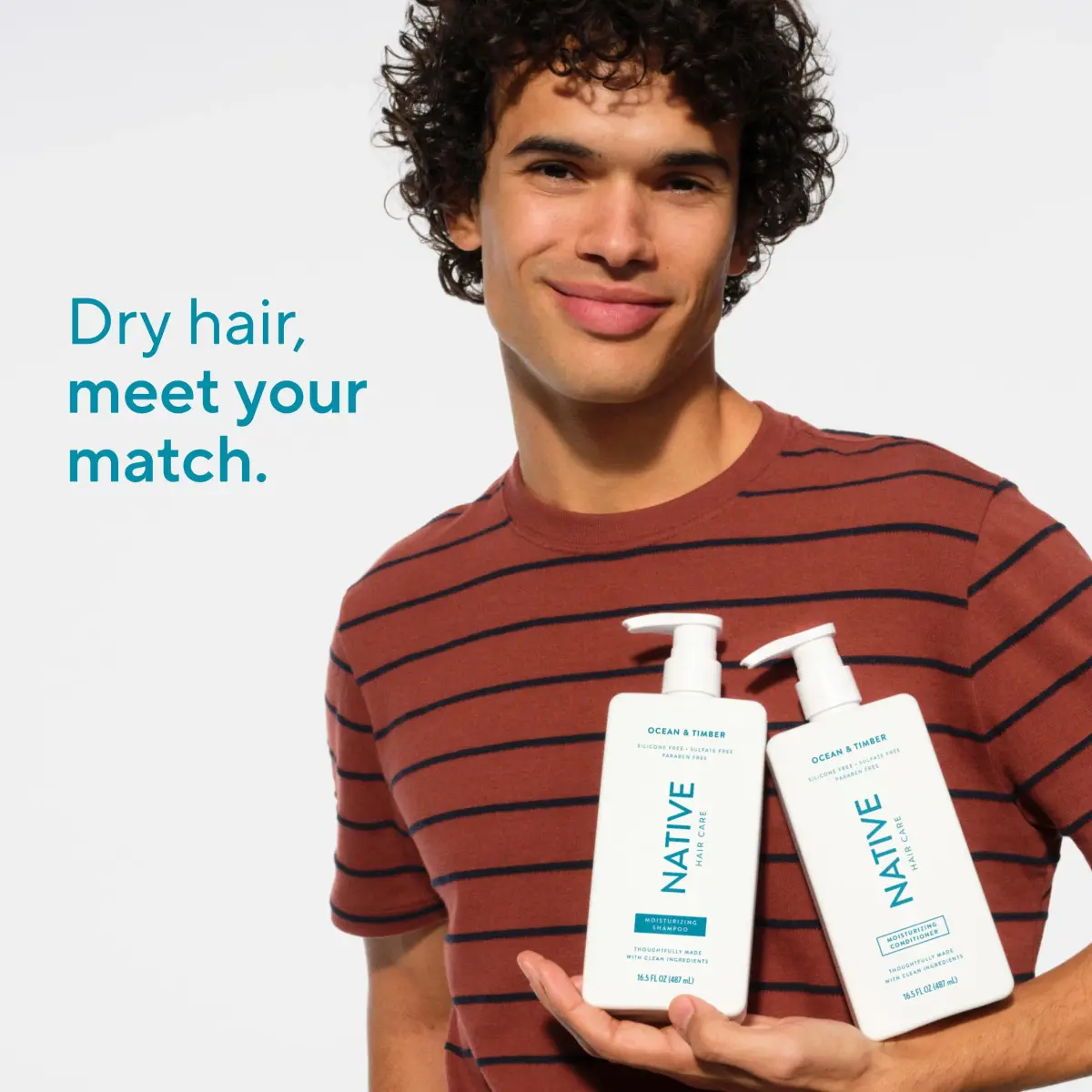 Native Ocean & Timber Shampoo and Conditioner Set | 490ml (16.5 Fl Oz Each) | Hydrates Dry Hair, Reduces Frizz - view 6
