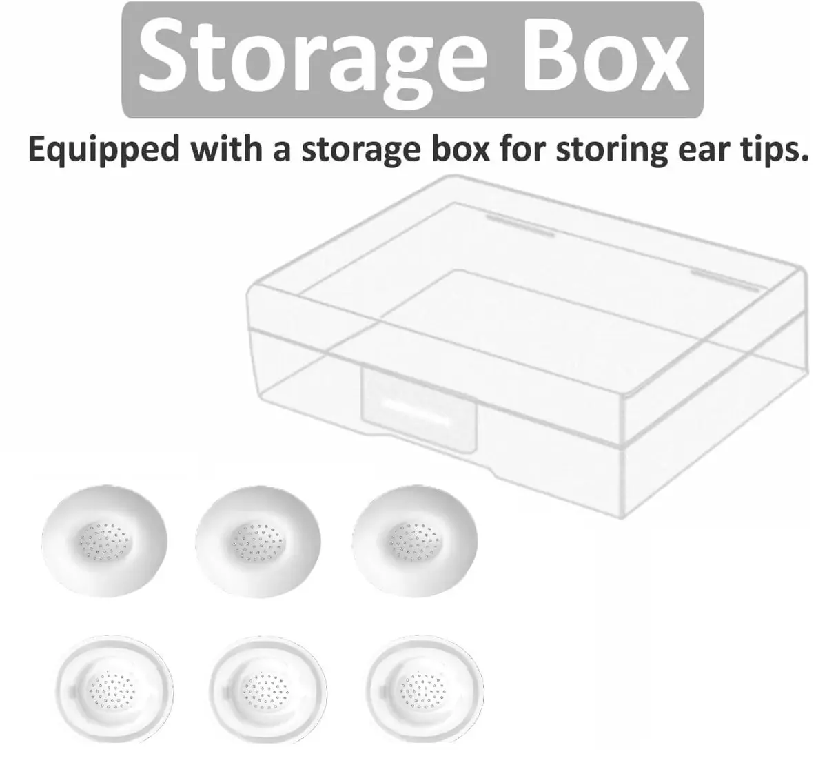 JNSA White Replacement Ear Tips for Galaxy Buds 3 Pro - Medium Size (3 Pairs) | Silicone Earbuds Upgrade - view 5
