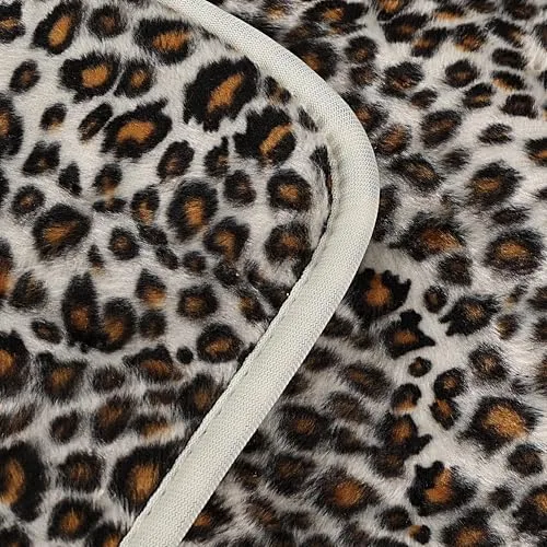 Deepsoon Leopard Print Heating Pad for Back, Neck, Abdomen, Knee, Legs | 33x17 Inch Dry/Moist Heat with Auto Shut Off - main product image
