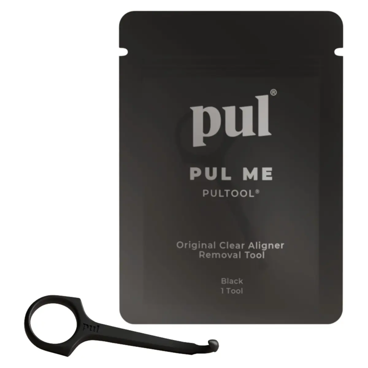 The Pultool Aligner Removal Tool Black | Hygienic & Easy Removal for Clear Aligners & Retainers - main product image