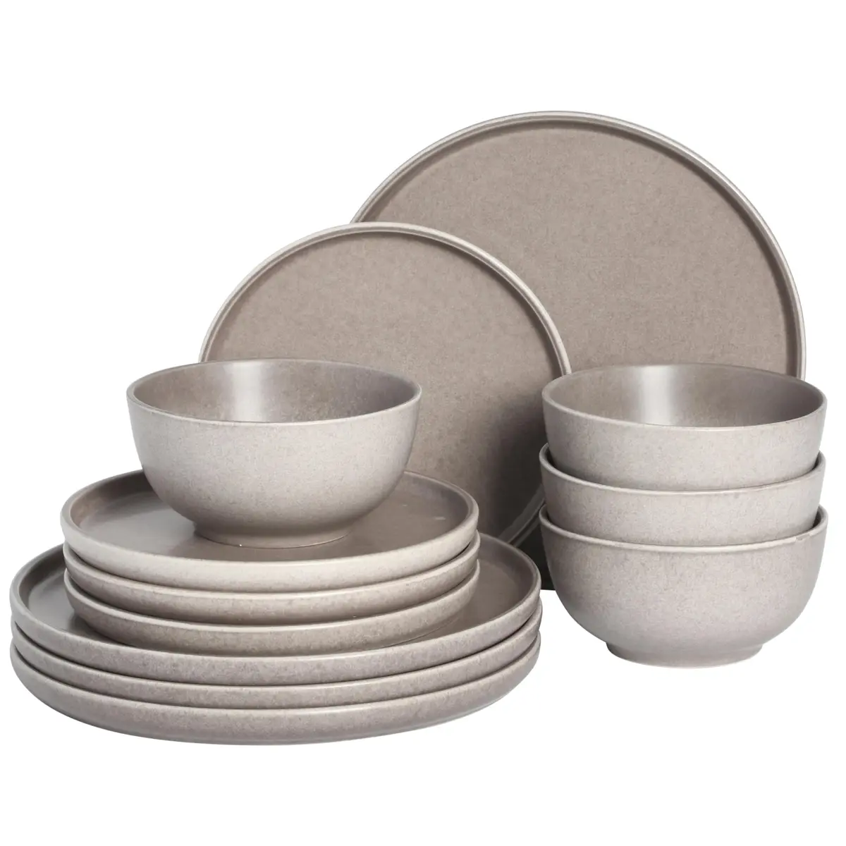 Gibson Elite Eden Rock 12 Piece Dinnerware Set | Service for 4, Stoneware, Microwave & Dishwasher Safe - main product image