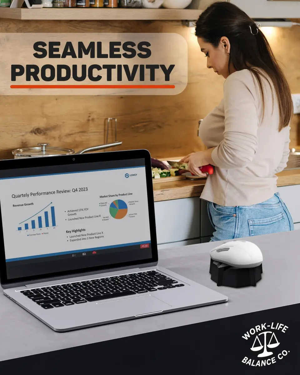 Work-Life Balance Corporation Mechanical Mouse Jiggler | No USB, Cordless, Silent Undetectable Mouse Mover - view 6