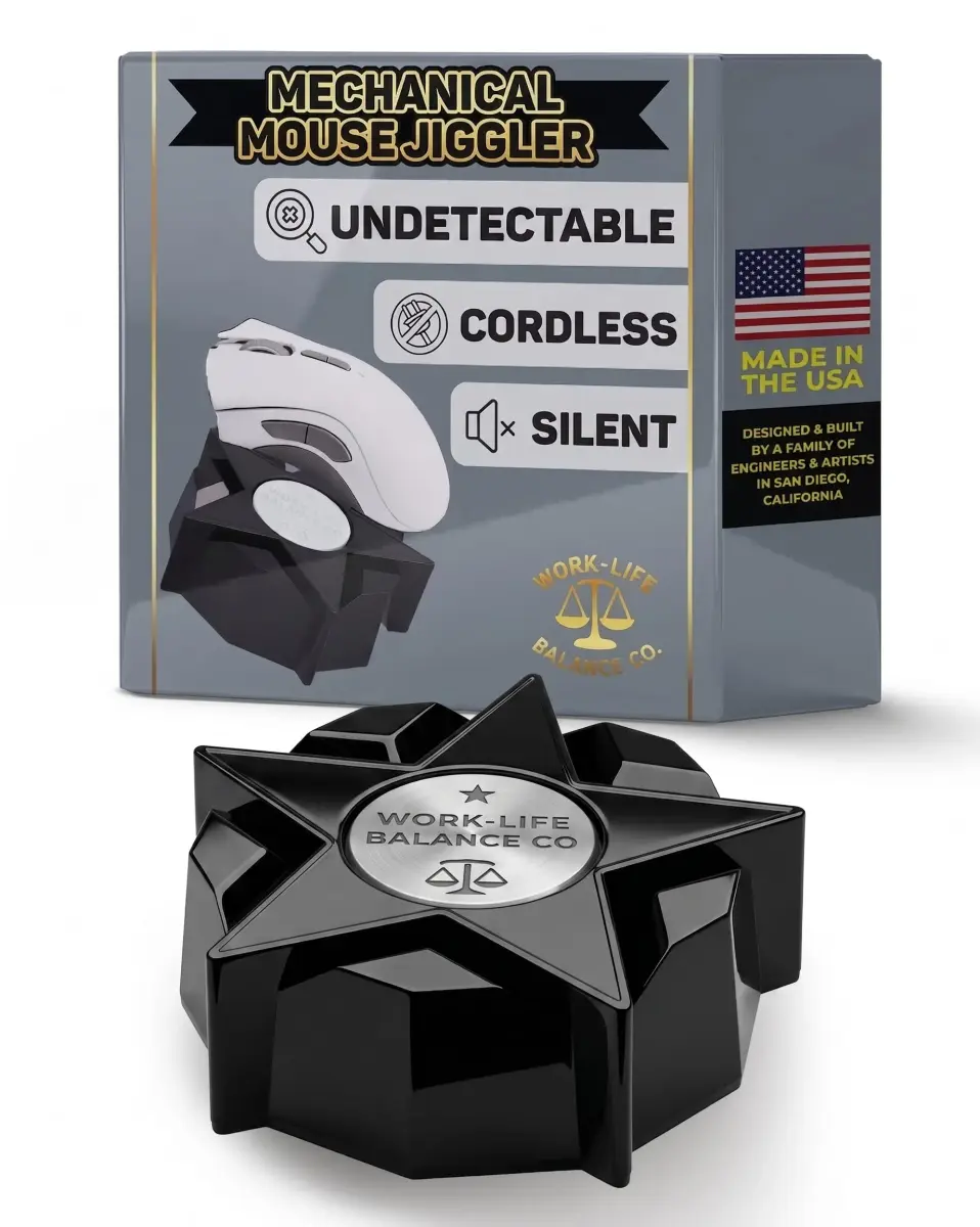 Work-Life Balance Corporation Mechanical Mouse Jiggler | No USB, Cordless, Silent Undetectable Mouse Mover - main product image