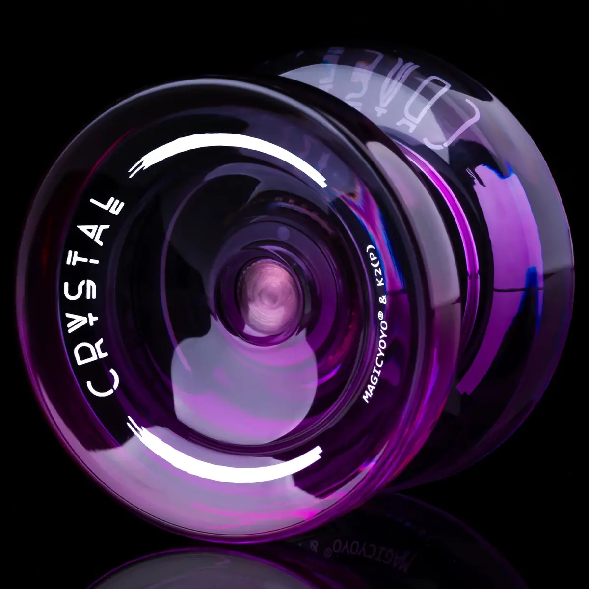 MAGICYOYO K2 Crystal Professional Responsive Yoyo for Kids (Black Purple) | Dual Purpose Yo-Yo for String Tricks - view 7