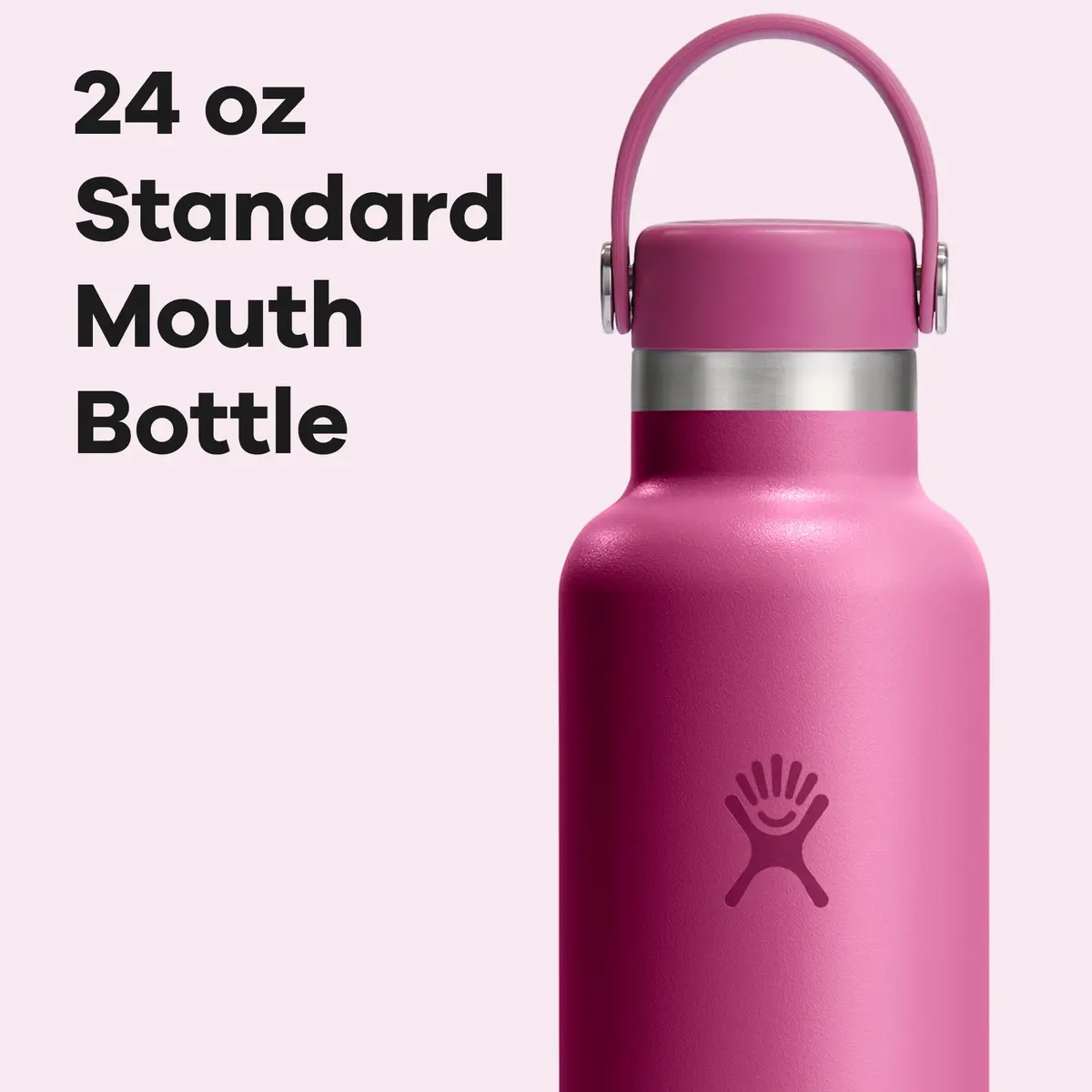 Hydro Flask Water Bottle - Insulated Stainless Steel - Non Spill, Leakproof in 24 Oz Reef Pink - view 4