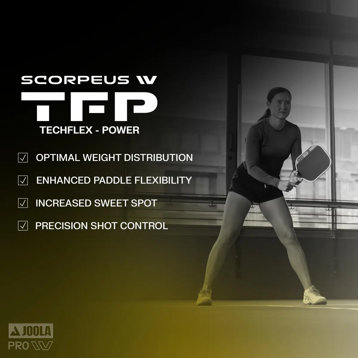 JOOLA Scorpeus Pro IV 14mm Pickleball Paddle | Tech Flex Power, USAP & UPA-A Certified (70-120 chars) - view 2