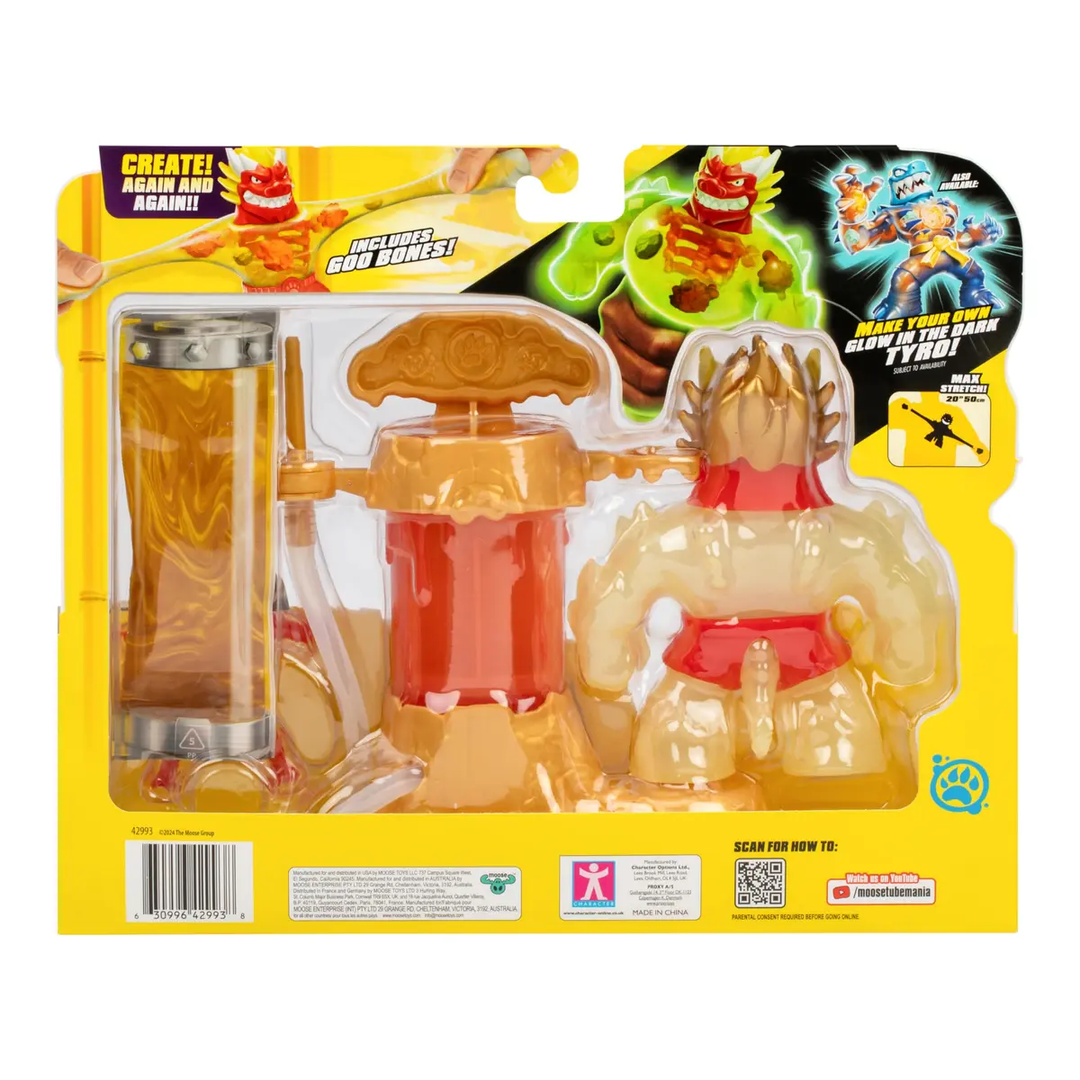 Heroes of Goo Jit Zu Blazagon Hero Creator Glow-in-The-Dark | Create & Stretch Fun (110c) - view 6