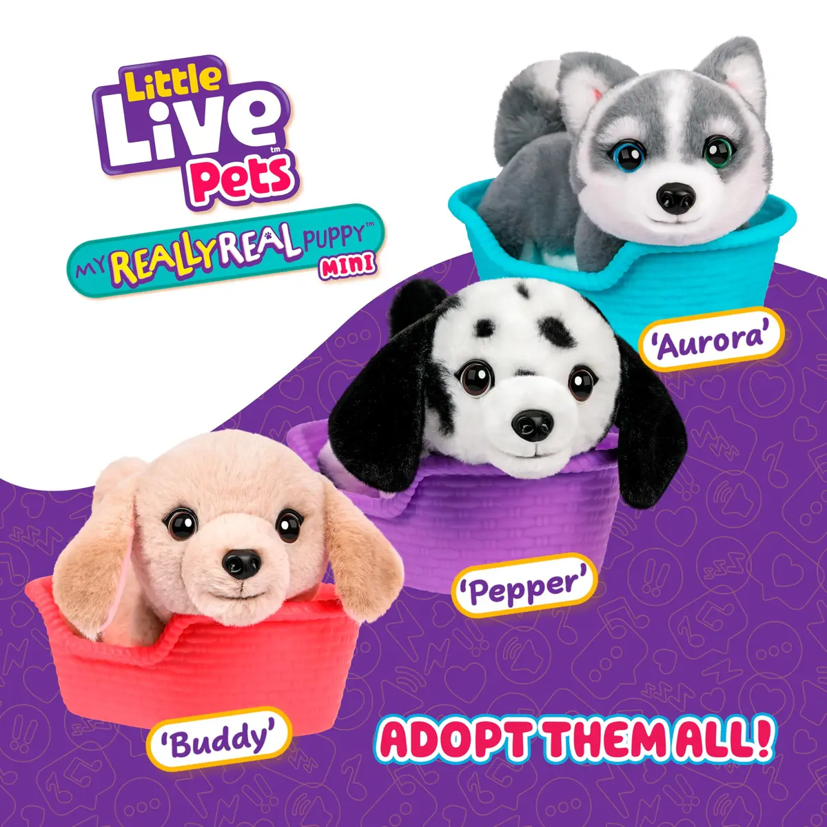 Little Live Pets My Really Real Puppy Mini Aurora the Husky Interactive Plush Toy 11cm (4.3 in) | Educational Toy Figure - view 6