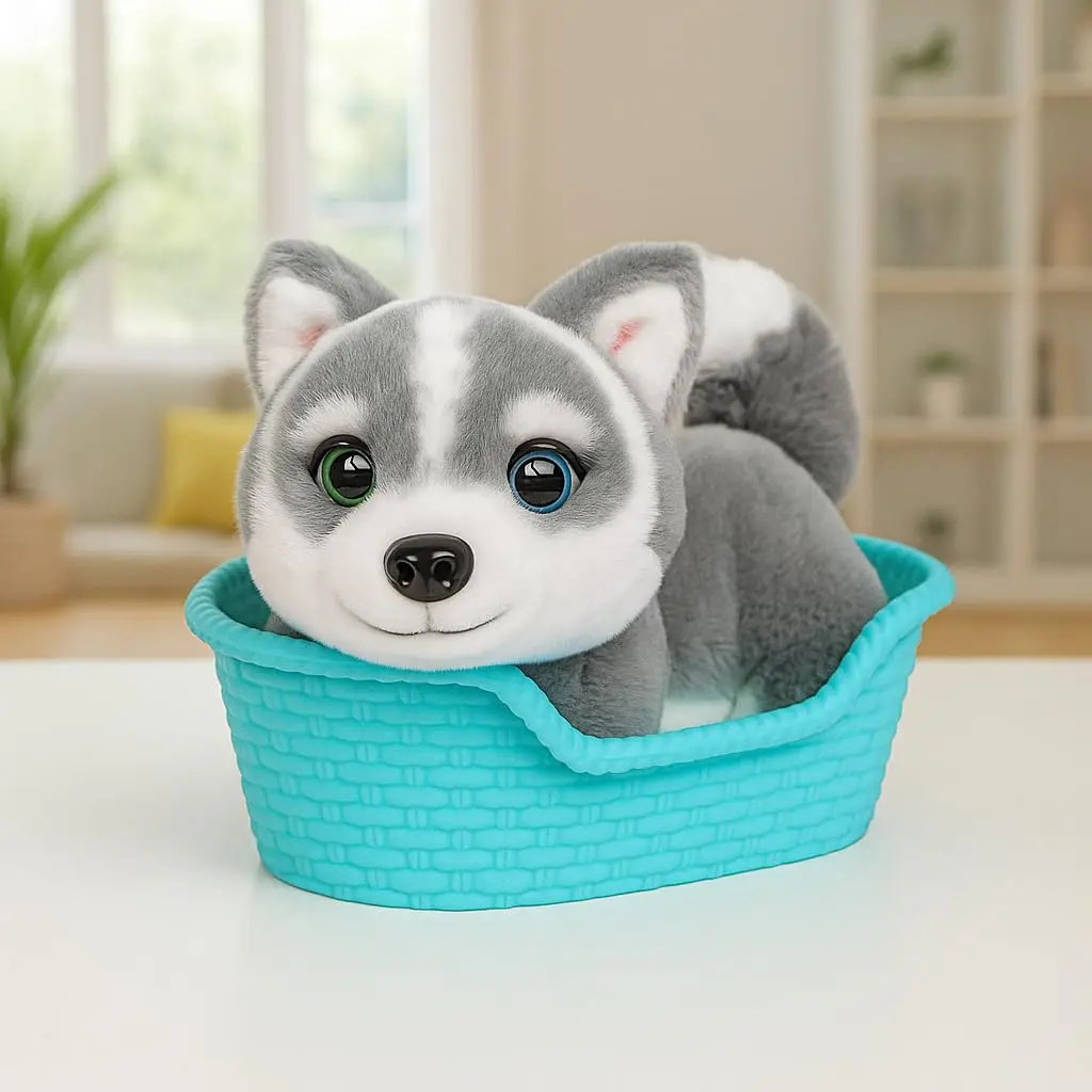 Little Live Pets My Really Real Puppy Mini Aurora the Husky Interactive Plush Toy 11cm (4.3 in) | Educational Toy Figure - view 7
