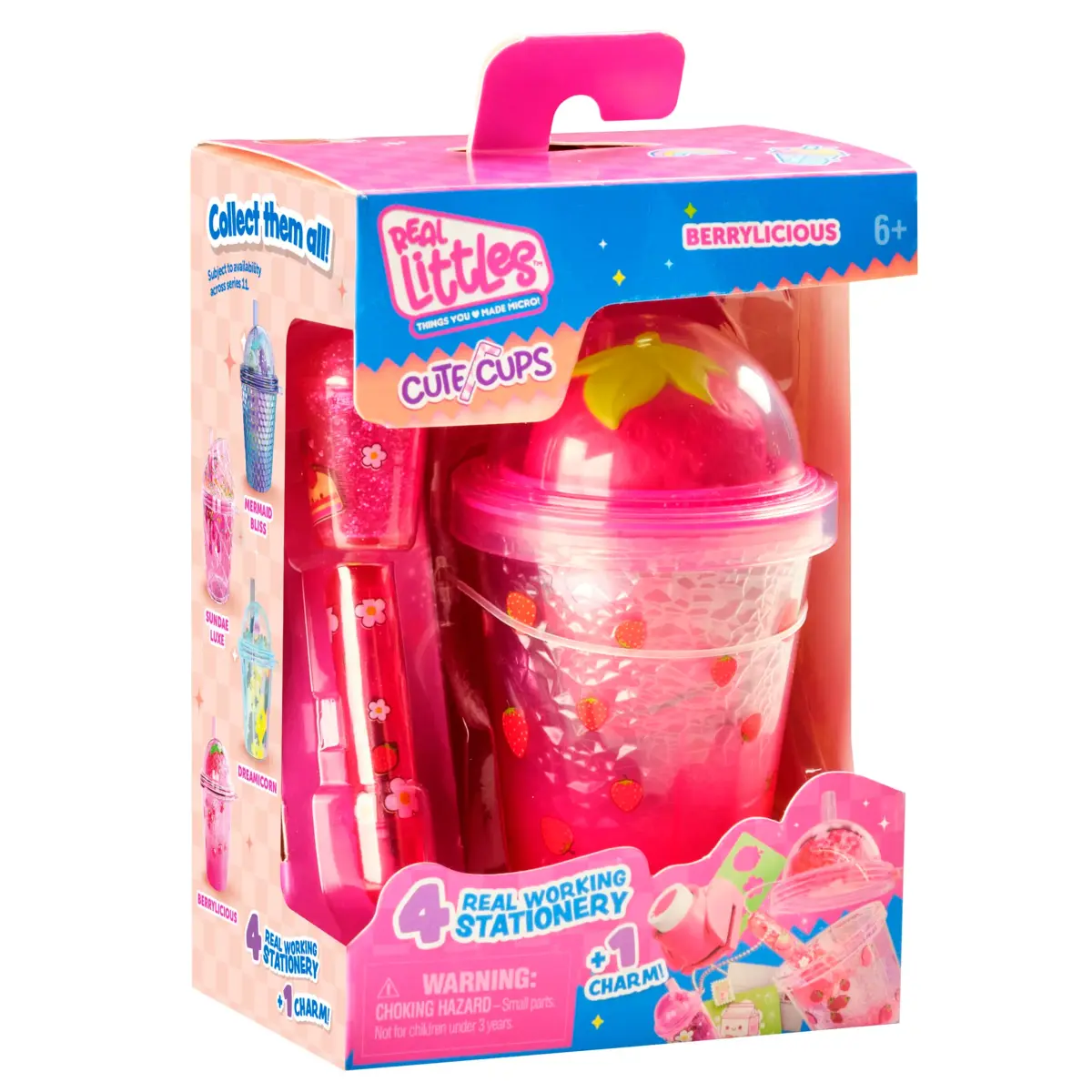 REAL LITTLES Liquid Charms Micro Backpack with Stationery Surprises | 1 Micro Backpack, Multicolor — 4 Cups - view 2