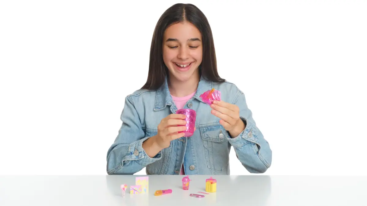 REAL LITTLES Liquid Charms Micro Backpack with Stationery Surprises | 1 Micro Backpack, Multicolor — 4 Cups - view 3