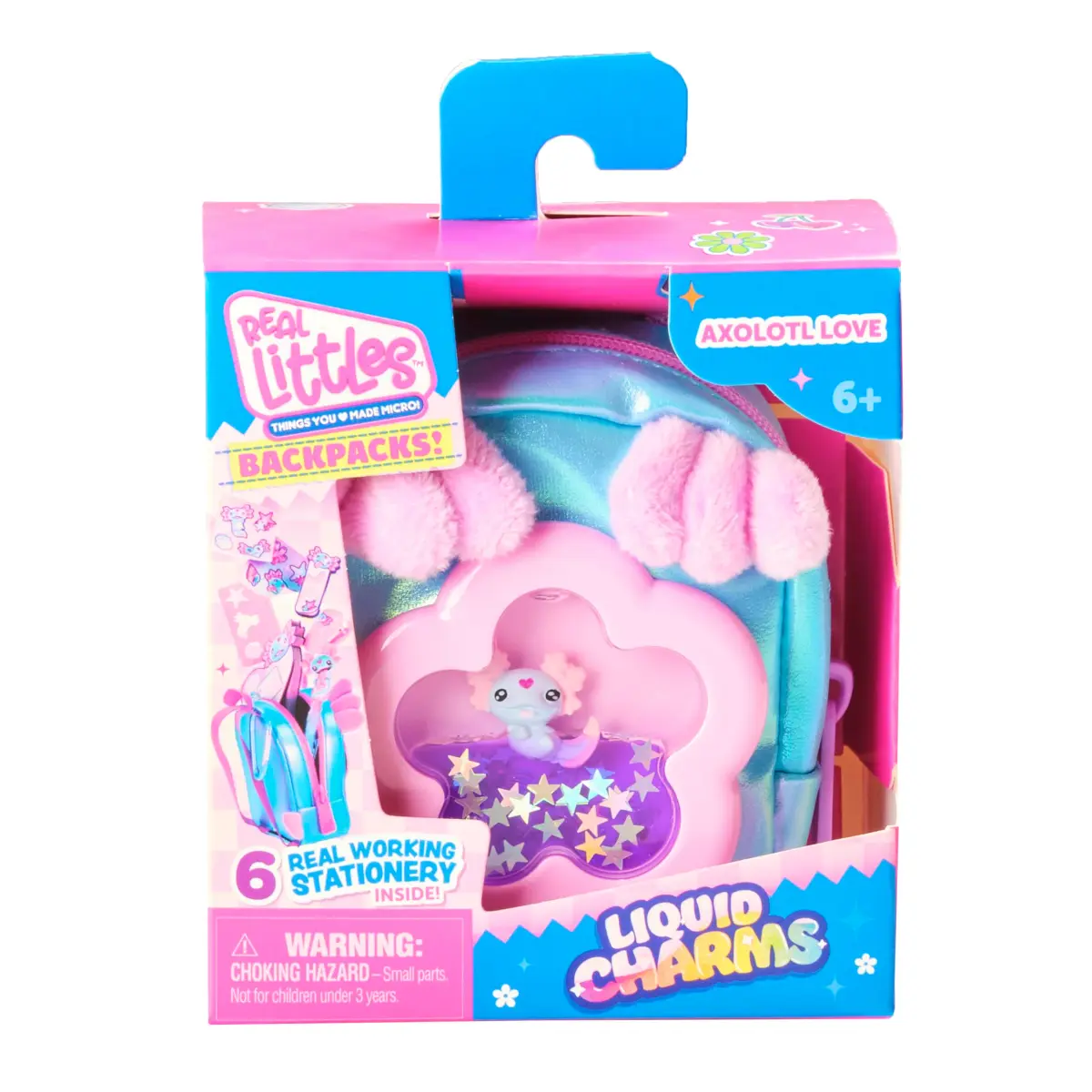 REAL LITTLES Liquid Charms Micro Backpack with Stationery Surprises | 1 Micro Backpack, Multicolor - view 2