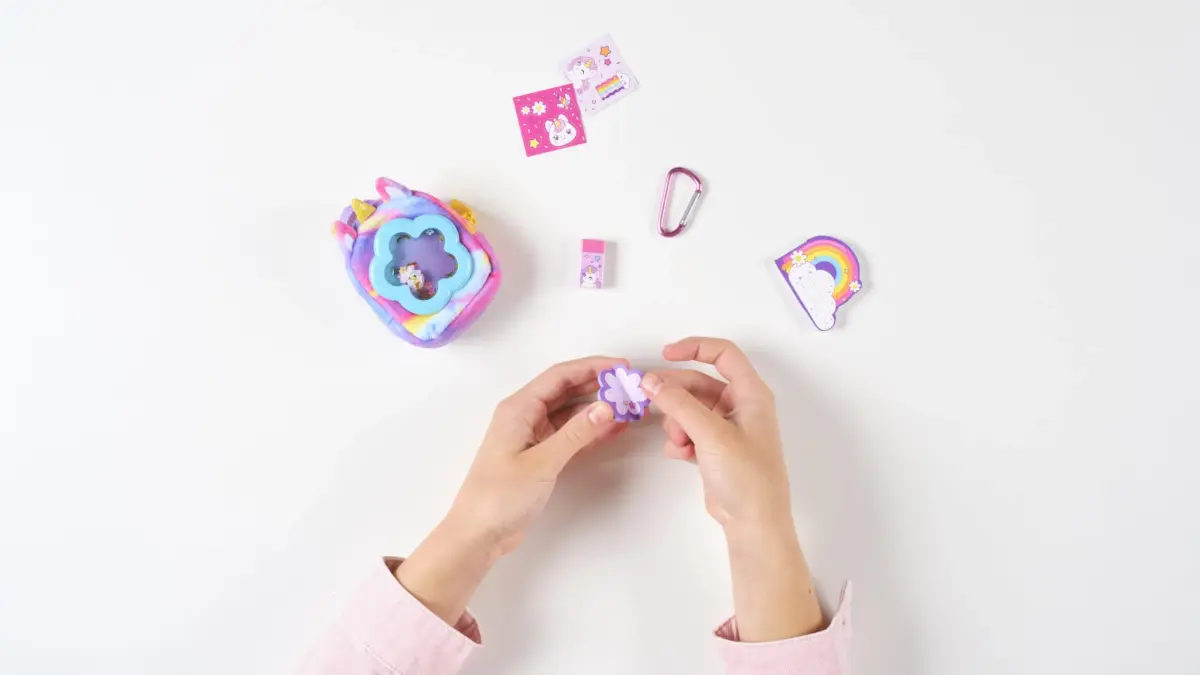 REAL LITTLES Liquid Charms Micro Backpack with Stationery Surprises | 1 Micro Backpack, Multicolor - view 3