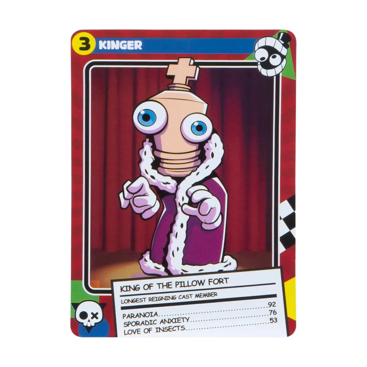 The Amazing Digital Circus Kinger Vinyl Figure 4" | Collectible with Furry Robe & Collector Card - view 2