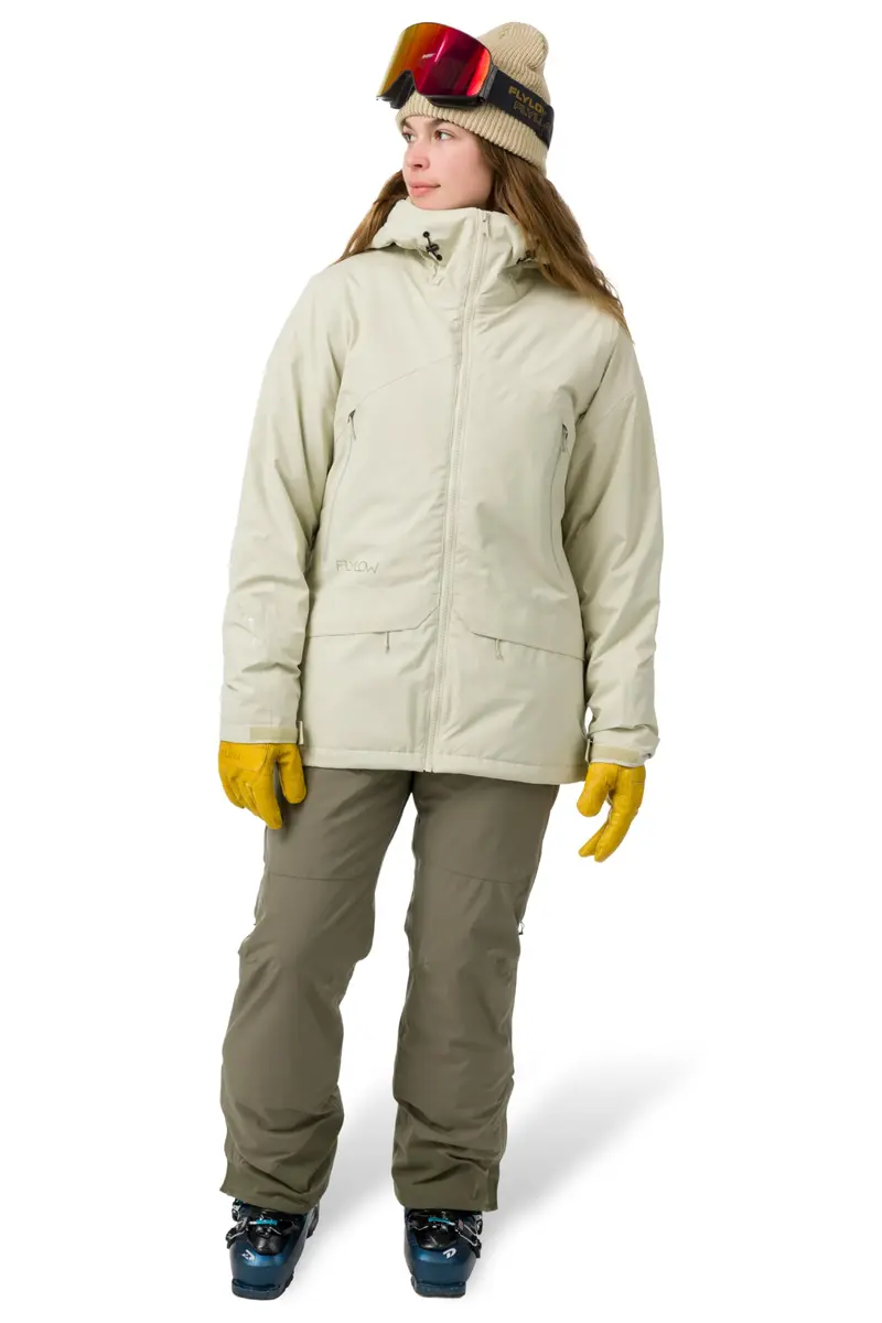 Flylow Women's Sarah Insulated Waterproof Ski Jacket - Mist - Large | All-Season Waterproof Ski Coat with Recycled Insulation - view 2