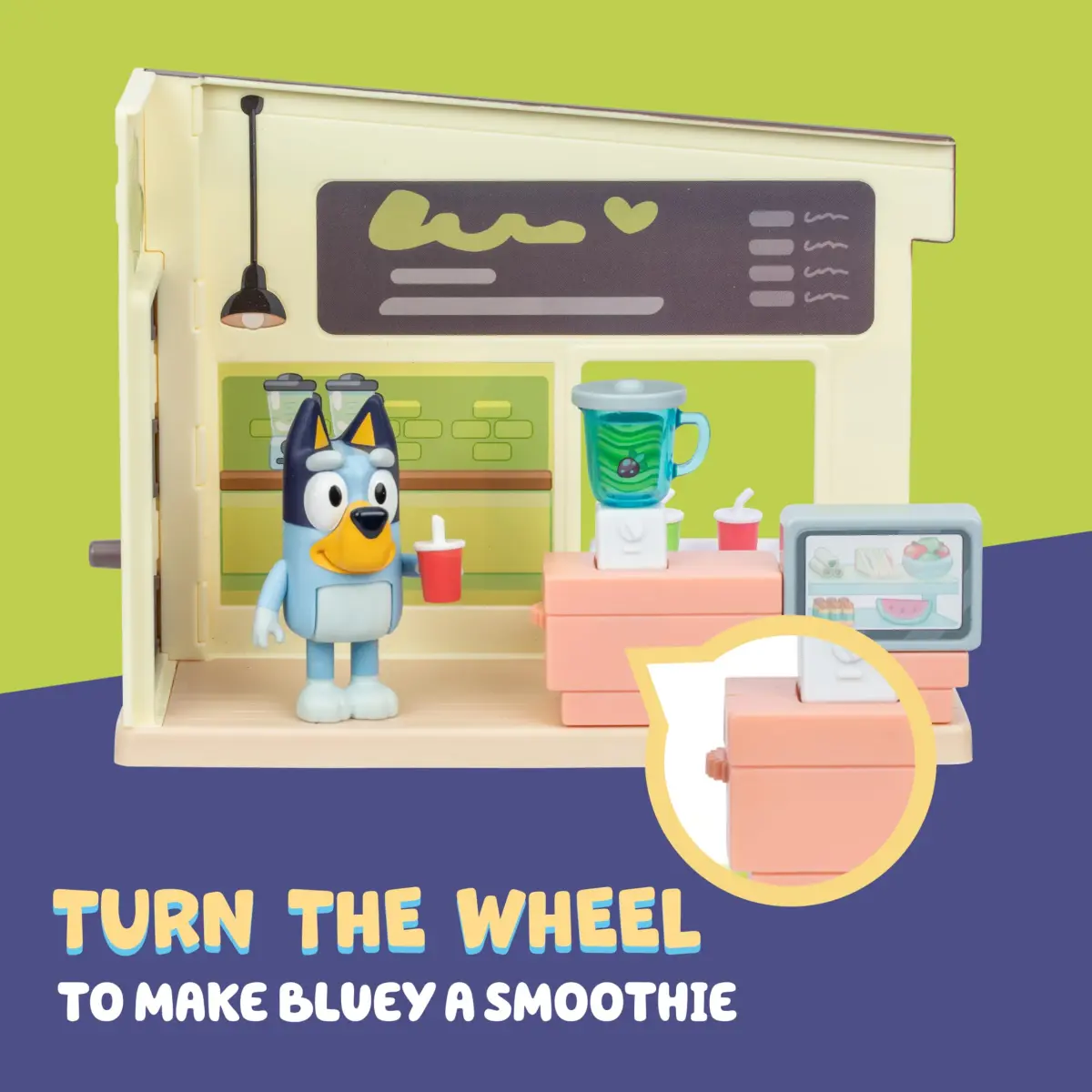 Bluey Juice Bar Toy Playset with Articulated Bluey Figure | Educational Pretend Play for Kids 3-5 - view 5