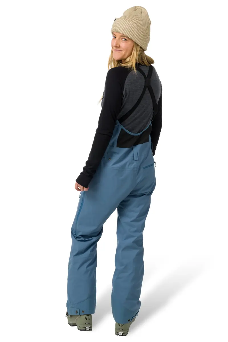 Flylow Foxy Insulated Waterproof Ski Bib Pants | 40g Recycled Greenloft | Ocean - 2 - view 5