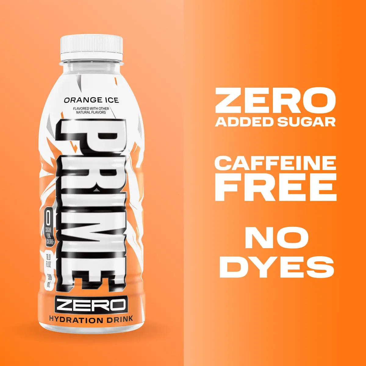 PRIME HYDRATION ZERO ORANGE ICE 16.9 Fl Oz | Sugar-Free Electrolyte Sports Drink for Active Lifestyle - view 4
