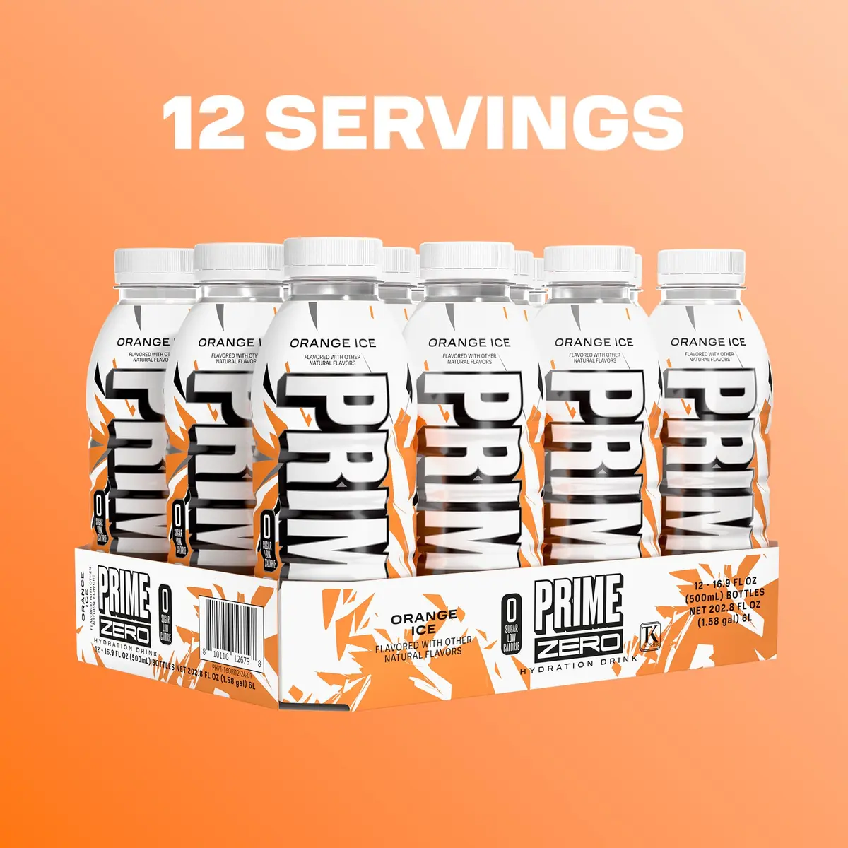 PRIME HYDRATION ZERO ORANGE ICE 16.9 Fl Oz | Sugar-Free Electrolyte Sports Drink for Active Lifestyle - view 5