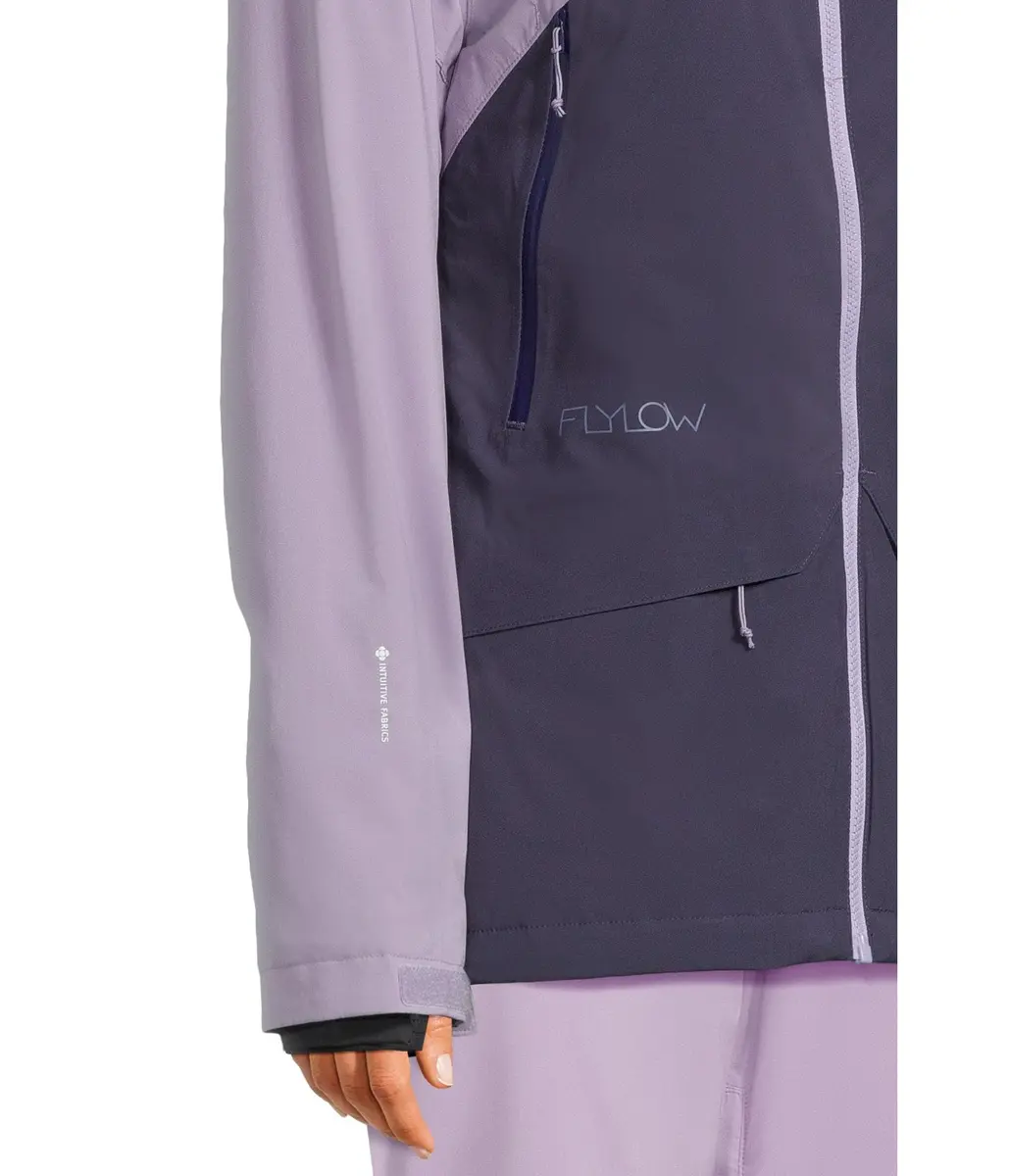 Flylow Women's Sarah Insulated Waterproof Ski Jacket - Aurora/Currant - M | All-Mountain Waterproof & Insulated - view 3