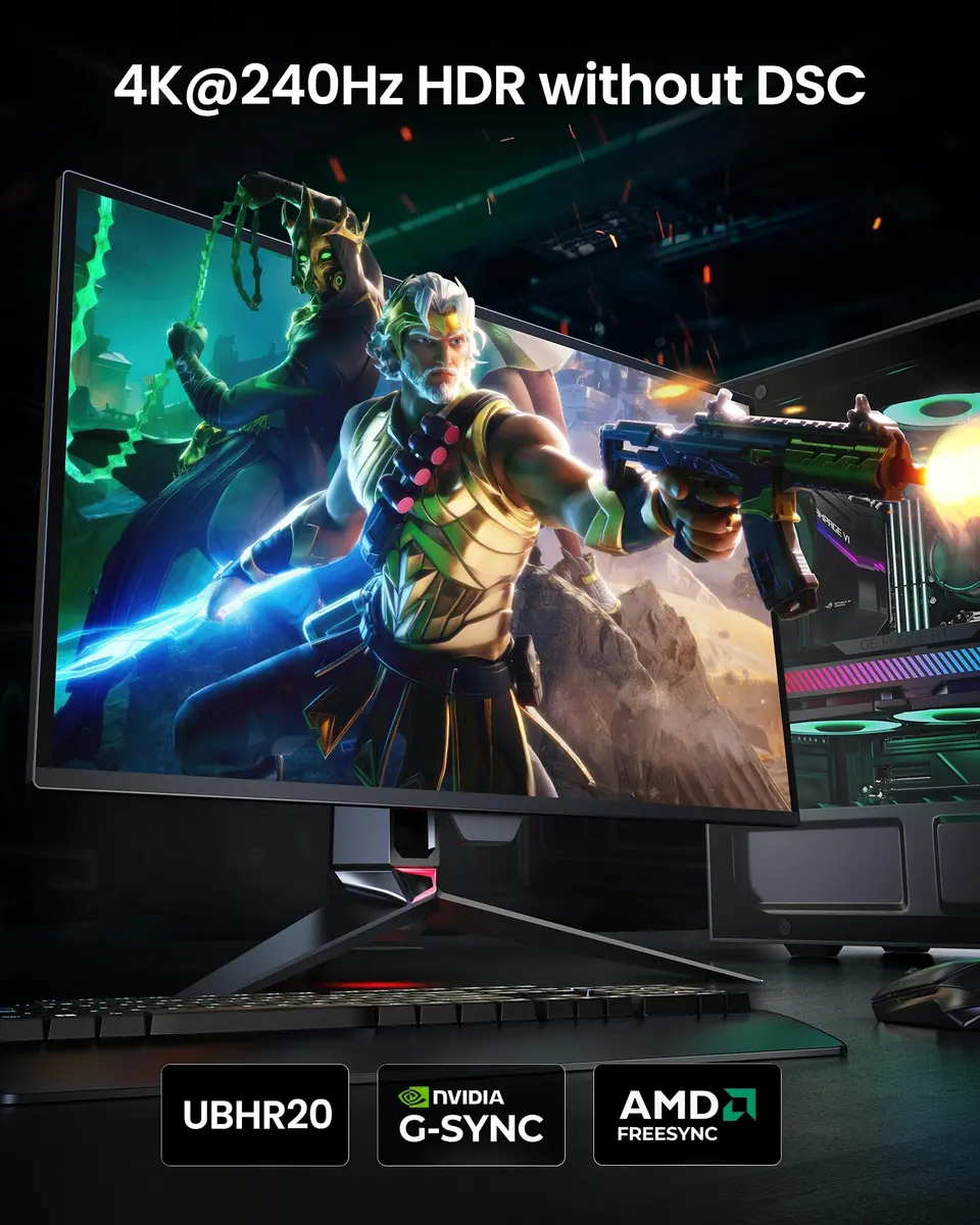 Silkland 80Gbps DisplayPort 2.1 Cable 5M (16.5FT) | 16K@60Hz, 8K@240Hz, 4K@540Hz Gaming Cord - view 2